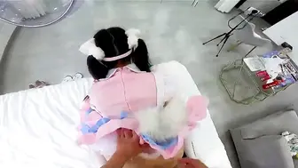 【极品萝莉】超幻3D视觉爆操双马尾洛丽塔女友喵喵，抓着双马尾疯狂输出，爆精内射，男友视角，高清1080P原版