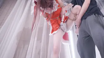 【丝米约拍】《约绑日记》第四集，CD+股绳+COS巫女+驷马+分腿