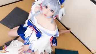 【原神！启动】cos神里绫华_老师射给我_把精液射到神里子宫里