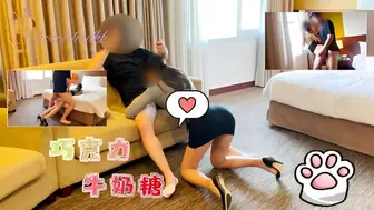 【牛奶糖】极品身材女神下班偷偷去酒店偷情