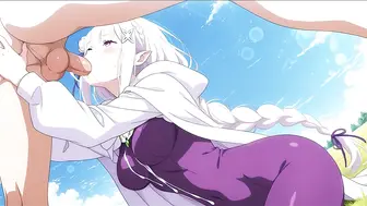 从零开始的异世界性爱生活 巨乳爱蜜莉雅饥渴痴女姿态 深喉口交大肉棒 被抽插到高潮翻白眼高潮姿态