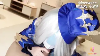 【原神！启动】水神芙宁娜 边被调教边吃鸡 无套输出白虎穴 精液射满身 #小欣奈