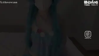 【王者荣耀】可爱奈奈cos朵利亚 化身女主播被色魔邻居强插内射 #小欣奈 #lovewxnn #骑乘 #后入 #口交